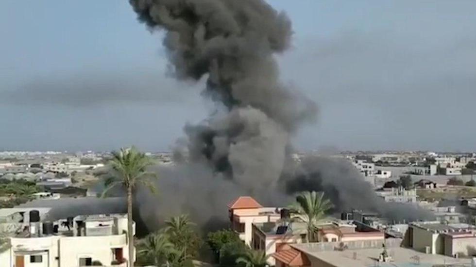 The Israel Air Force strikes Islamic Jihad targets in the Gaza Strip