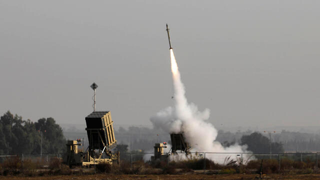 Iron Dome intercepts a Gaza rocket near the border