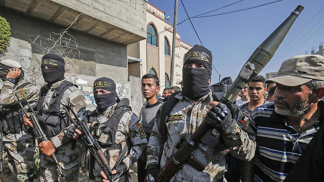 Islamic Jihad militants during the latest escalation