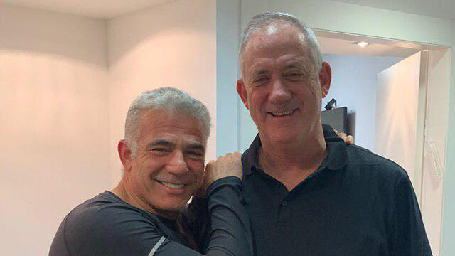 Яир Лапид и Бени Ганц. Фото: Юваль Карни