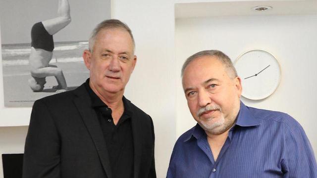 Ганц и Либерман. Фото: Эльад Малка (צילום: אלעד מלכה) Ганц и Либерман. Фото: Эльад Малка