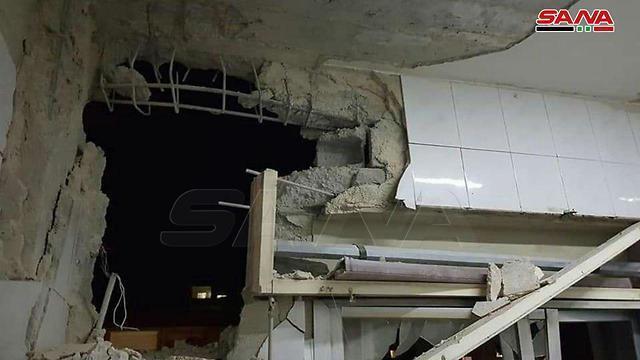 Syrian state TV shows images of alleged damage from IDF strikes