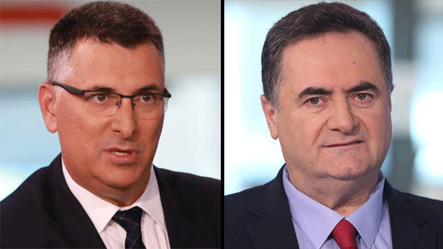 Гидеон Саар, Исраэль Кац. Фото: Раз Гросс, Ави Муалем