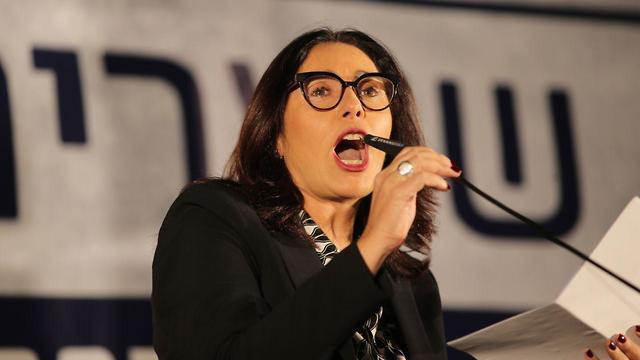 Мири Регев на демонстрации. Фото: Моти Кимхи