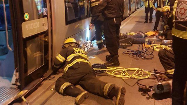 Место трагедии в Иерусалиме. Фото: МАДА