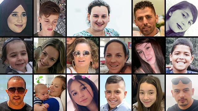 Погибшие в дорожных авариях. Фотомонтаж: пресс-служба МАДА (צילום: דוברות מד"א) Погибшие в дорожных авариях. Фотомонтаж: пресс-служба МАДА