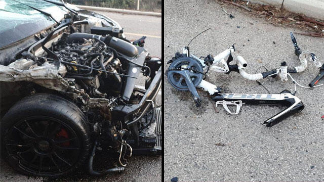 На месте ДТП. Фото: оперативная съемка МАДА