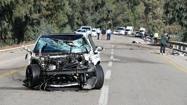 На месте аварии. Фото: Яир Саги