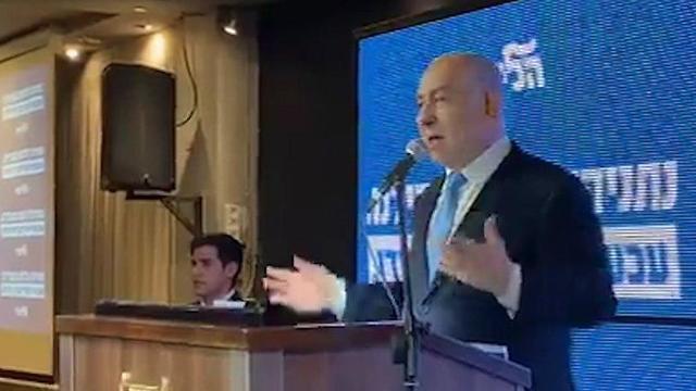 Нетаниягу на митинге Ликуда