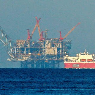 אסדת הקידוח לווייתן. מושבתת בהנחיית מערכת הביטחון