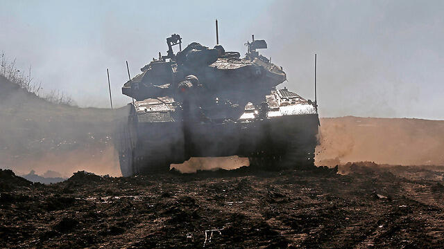 Танк ЦАХАЛа на Голанах. Фото: AFP 