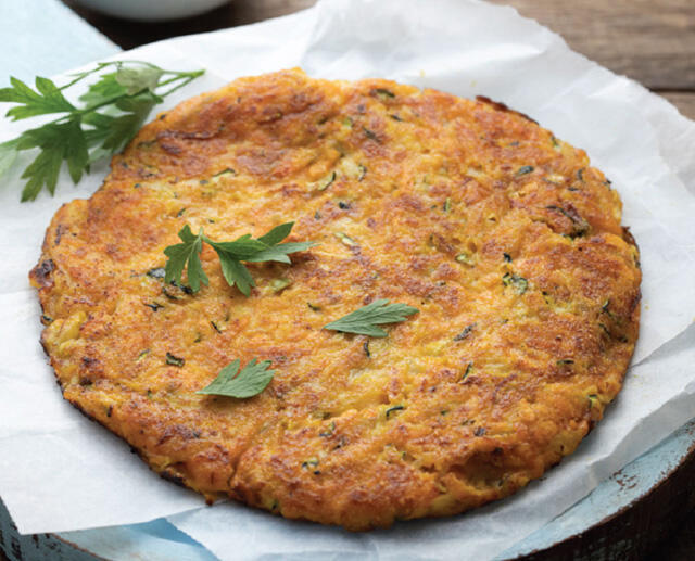 Лепешка с овощами. Фото: Дан Лев