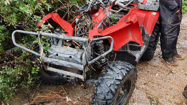 Квадроцикл, на котором катались молодые люди. Фото: Гиль Нехуштан