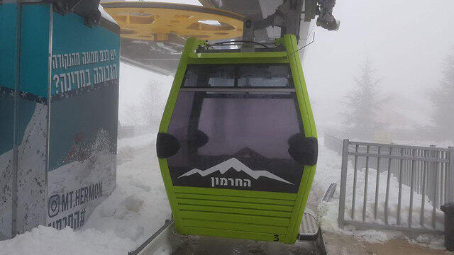 Новый фуникулер на Хермоне