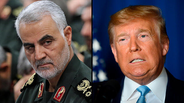 Касем Сулеймани. Дональд Трамп. Фото: AFP (צילום: AFP) Касем Сулеймани. Дональд Трамп. Фото: AFP