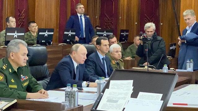 Шойгу, Путин и Асад на командном пункте в Дамаскеnullnull Шойгу, Путин и Асад на командном пункте в Дамаске