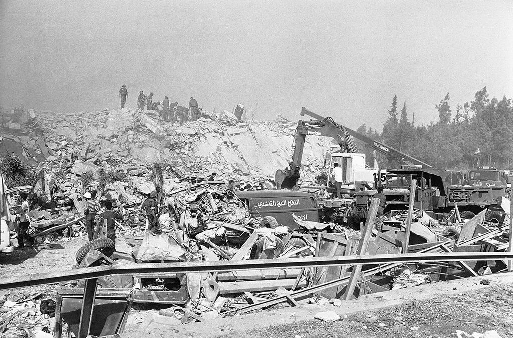 ארכיון 1983 פיגוע טרור איראן בסיס כוח רב לאומי ב ביירות לבנון