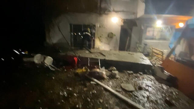 Обрушенный балкон в Тель-Авиве. Фото: Офир Исраэли