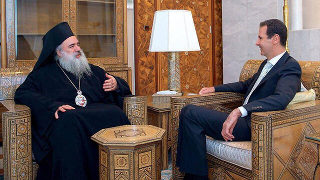 Феодосий и Асад в Дамаске