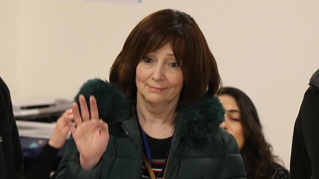 Лариса Трембовлер-Амир подает в ЦИК списки партии . Фото: Амит Шааби