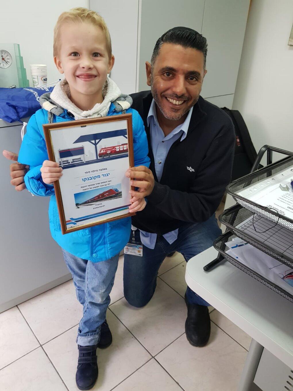 Егор и Миром Амрани. Фото: пресс-служба "Ракевет-Исраэль"nullnull Егор и Миром Амрани. Фото: пресс-служба "Ракевет-Исраэль"