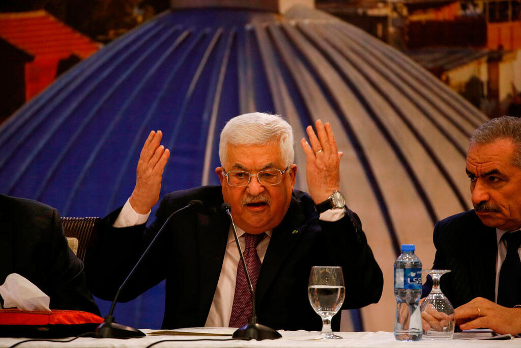 מחמוד עבאס אבו מאזן הצהרה תוכנית המאה רמאללה יו"ר רשות פלסטינית 