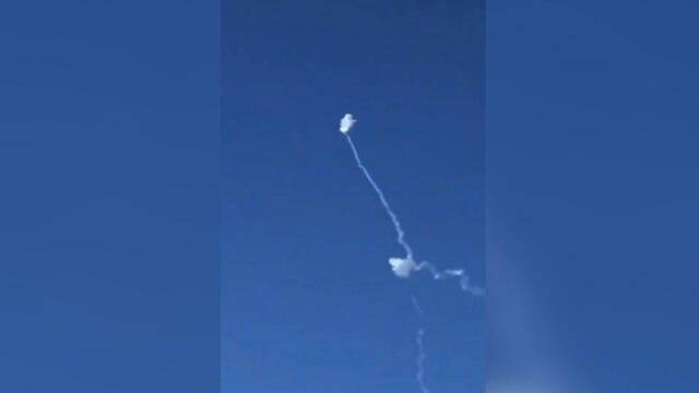 Перехват ракеты из Газы