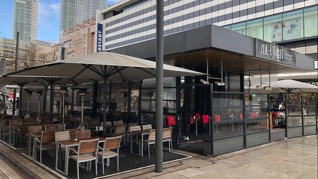 Еврейский ресторан во Франкфурте. Фото: Нир Розенфельд (צילום: ניר רוזנפלד) Еврейский ресторан во Франкфурте. Фото: Нир Розенфельд