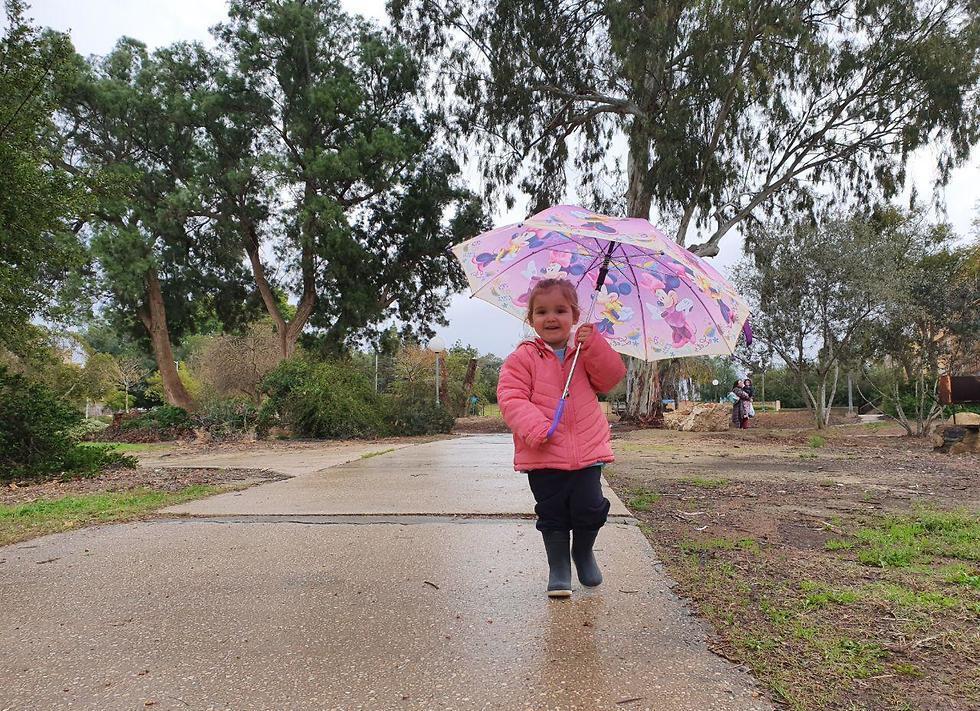 Дождь в кибуце Нирим. Фото: Барэль Эфраим