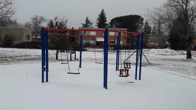 Снег на Голанах. Фото: Дуди Морад