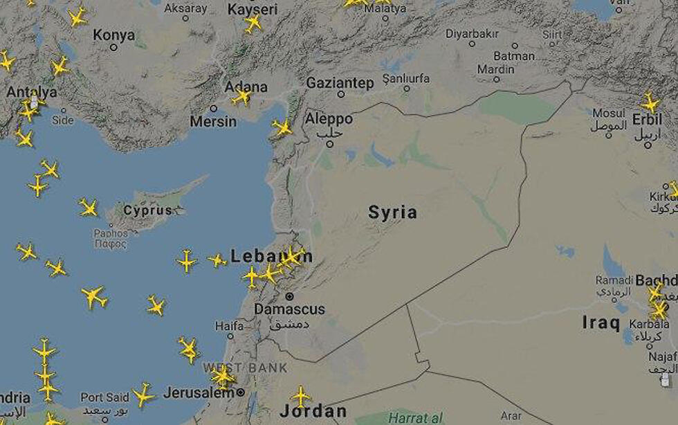 Воздушная ситуация во время атаки по Дамаскуnullnull Воздушная ситуация во время атаки по Дамаску