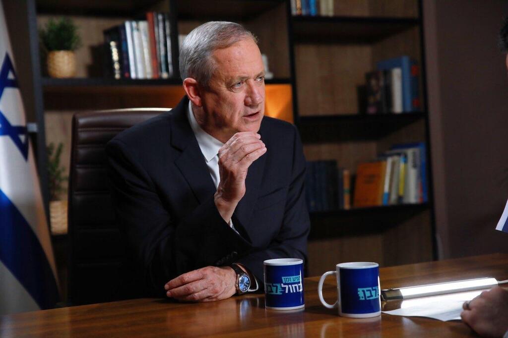 בחירות 2020 כחול לבן ראיון בני גנץ (צילום: טל שחר) בחירות 2020 כחול לבן ראיון בני גנץ
