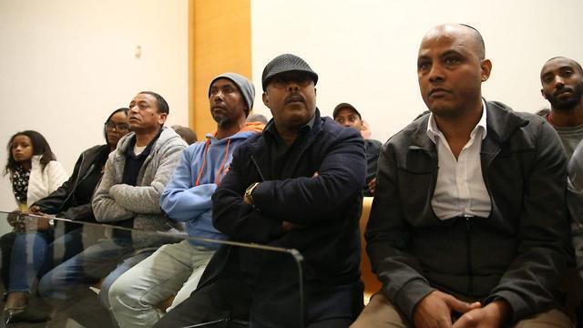 Родственники Соломона Така в зале суда. Фото: Эльад Гершгорн