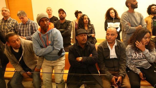 Родственники Соломона Така в зале суда. Фото: Эльад Гершгорн