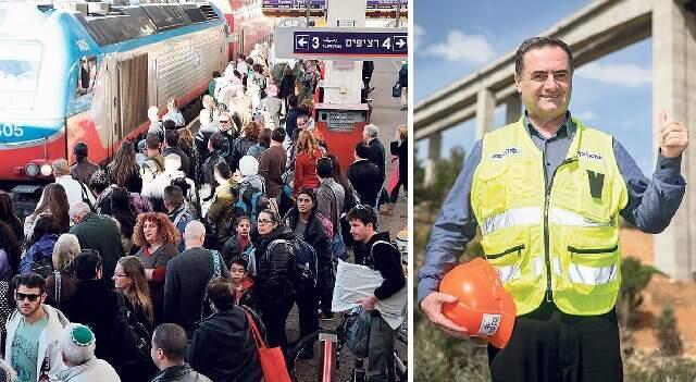 В ожидании поезда. Бывший министр транспорта Исраэль Кац. Фото: Охад Цвайгенберг, Ярив Кац