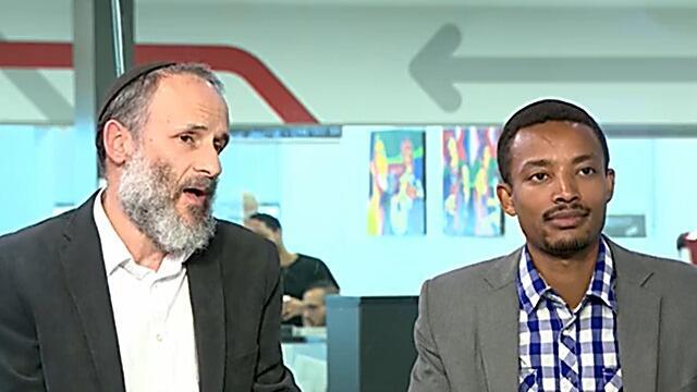 Раввин Шломо Вильк с учеником