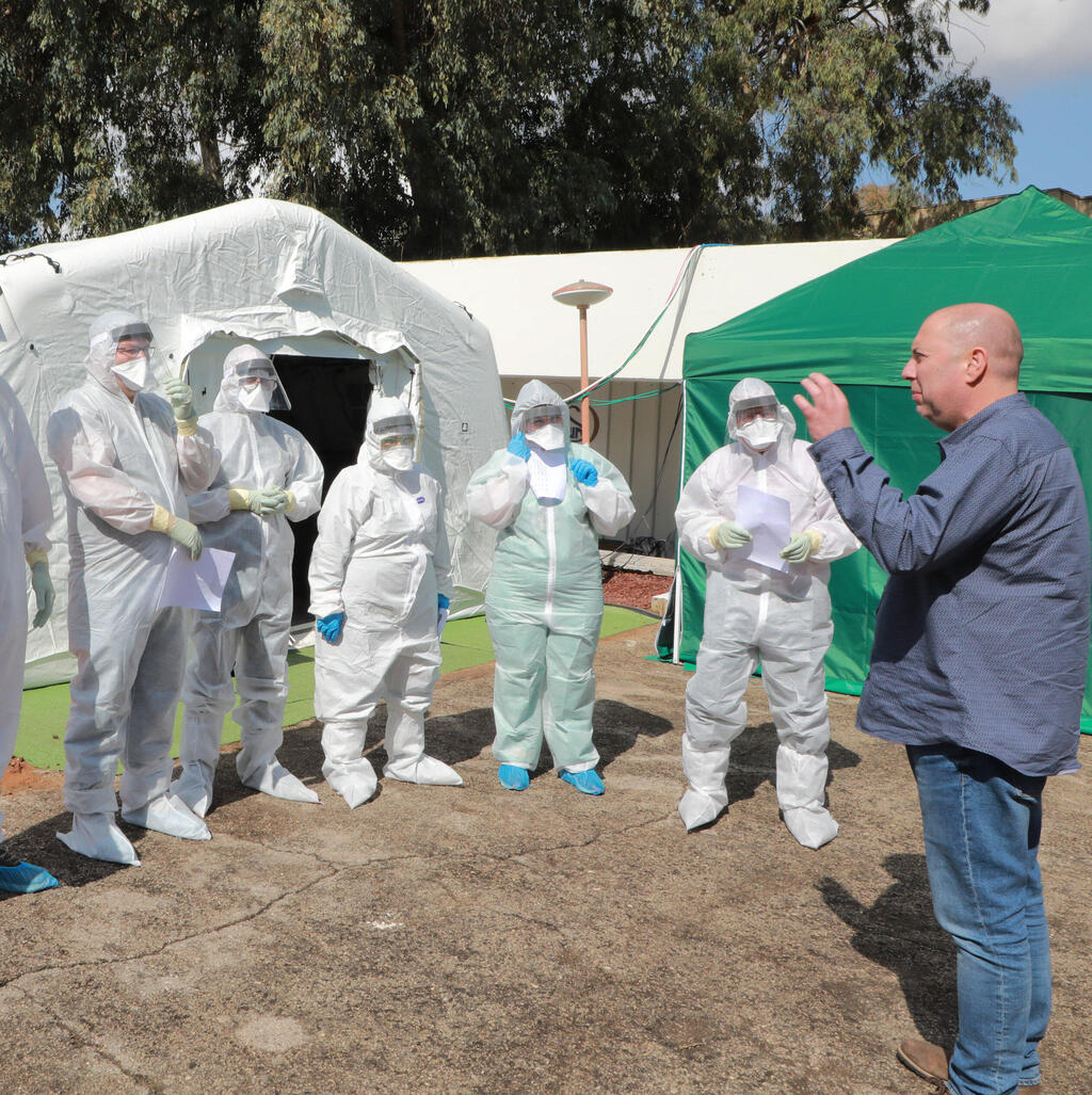 Изолятор для больных коронавирусом. Фото: Дана Кoпельnullnull Изолятор для больных коронавирусом. Фото: Дана Кoпель