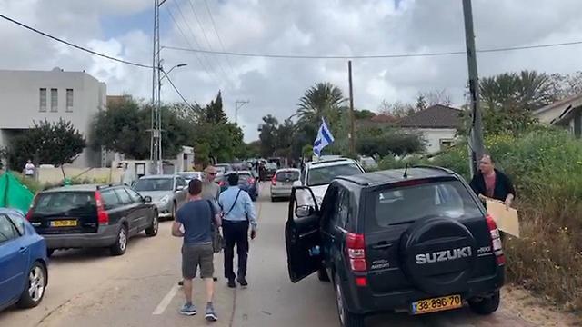 Демонстрации против Ганца. Фото: "Дегель Шахор"