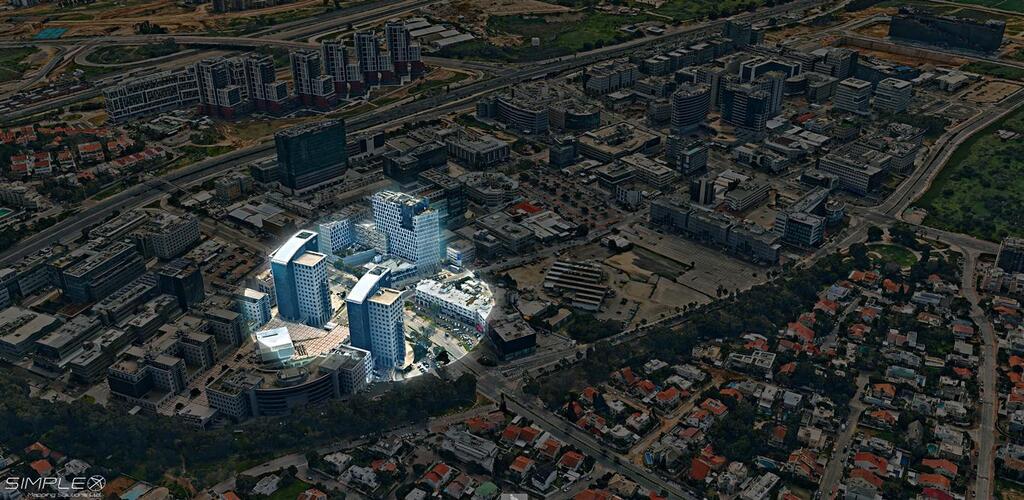 100 מטרים ישראל בתלת מימד הרצליה (צילום: סימפלקס פתרונות מיפוי שב בע"מ) 100 מטרים ישראל בתלת מימד הרצליה