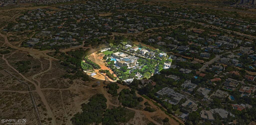 100 מטרים ישראל בתלת מימד קיסריה (צילום: סימפלקס פתרונות מיפוי שב בע"מ) 100 מטרים ישראל בתלת מימד קיסריה