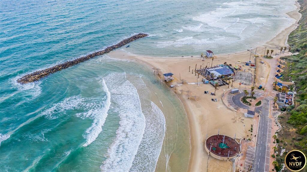 Пляж в Герцлии. Фото: Нир Саде (צילום: ניר שדה) Пляж в Герцлии. Фото: Нир Саде