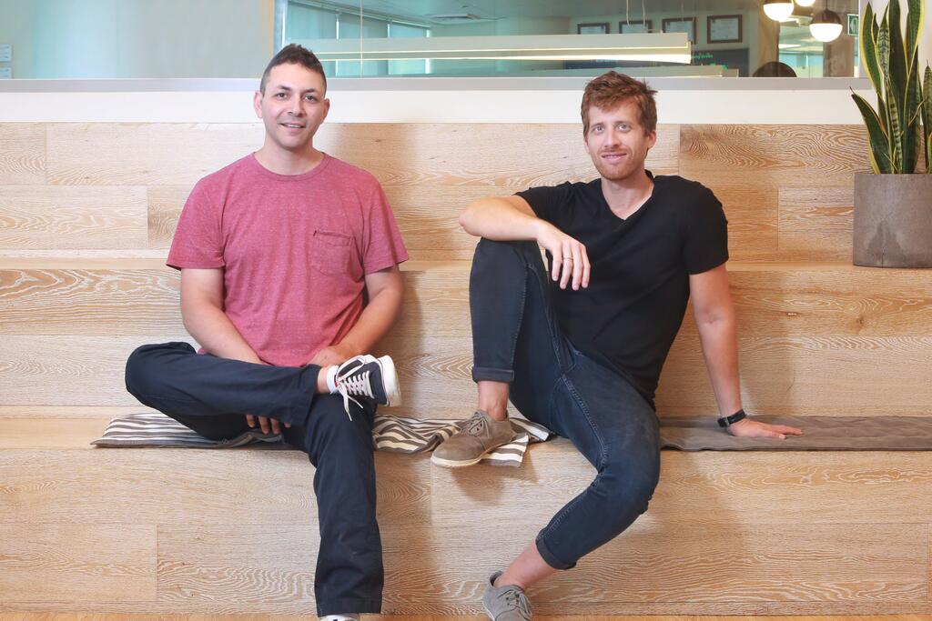 Monday.com co-founders Eran Zinman and Roy Mann (Photo: Shlomi Yosef) ערן זינמן רועי מן מייסדי מאנדיי
