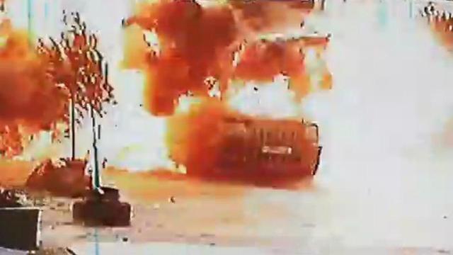 Автомобиль Хизбаллы в Сирии, по которому был нанесен удар