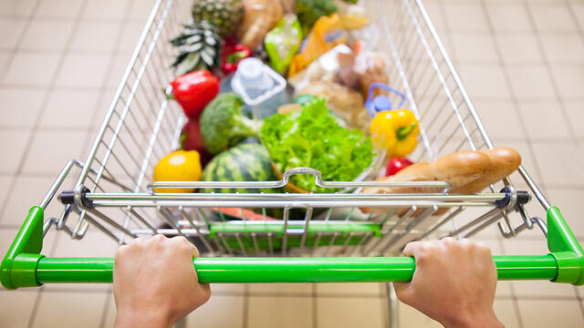 אילוס אילוסטרציה עגלה סופר מרכול קניות 