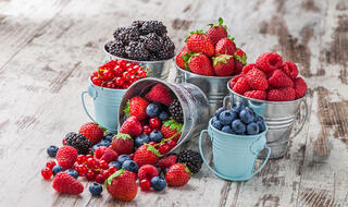 מגוון פירות יער