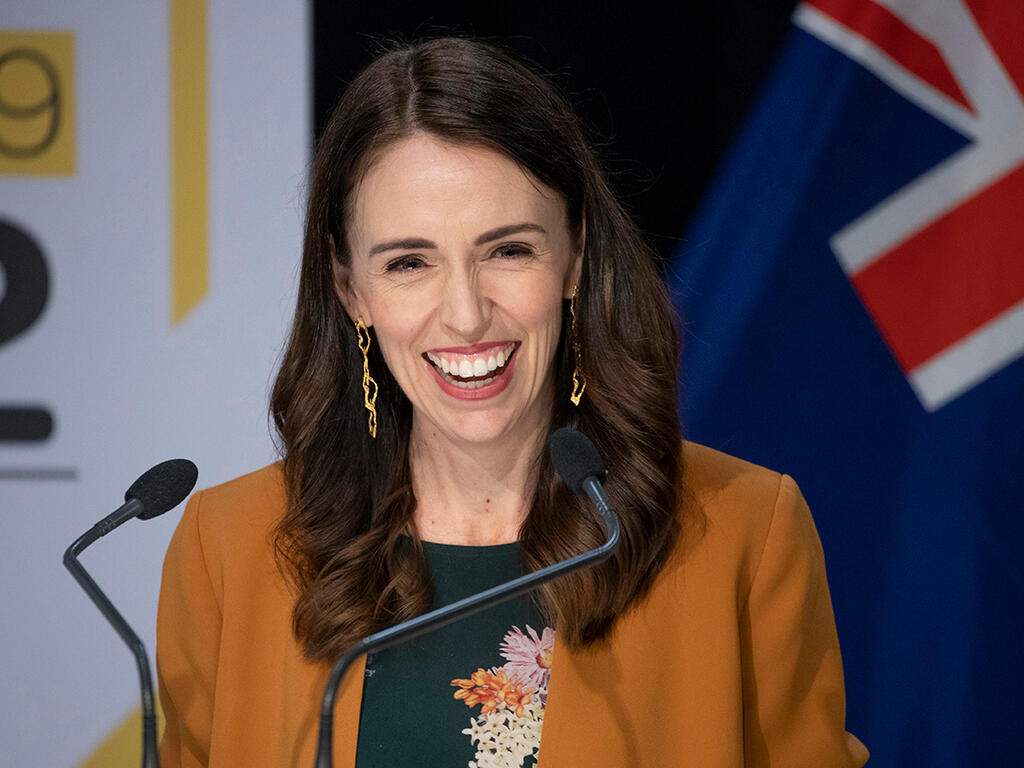 Former New Zealand prime minister Jacinda Ardern, a Western star who joined genocide accusations against Israel (Photo: AP) ניו זילנד ראש הממשלה ג'סינדה ארדרן מכריזה הסרת סגר נגיף קורונה