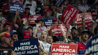 דונלד טראמפ עצרת קמפיין בחירות טולסה אוקלהומה