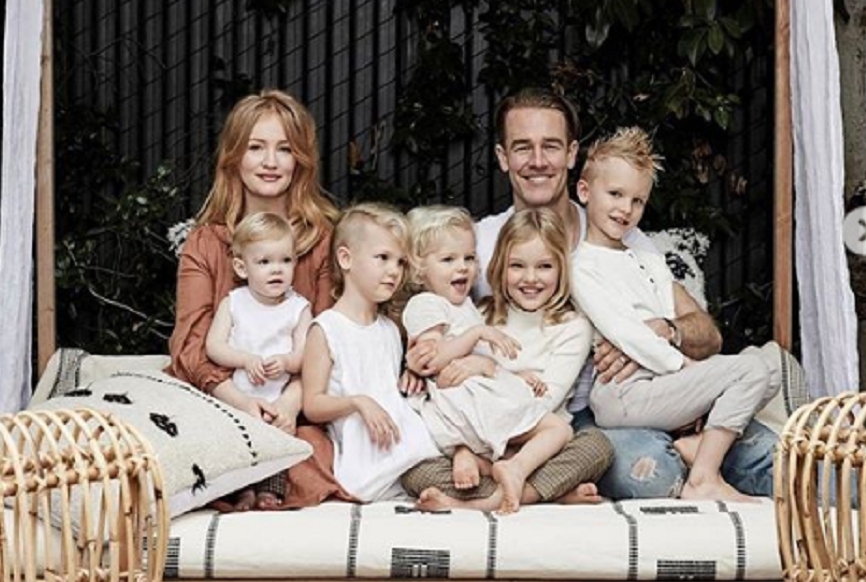 ג'יימס ואן דר ביק קימברלי ברוק והילדים אוליביה ג'ושוע אנאבל אמיליה גוונדולין