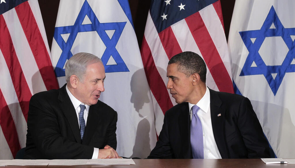 Prime Minister Benjamin Netanyahu and former US president Barack Obama (Photo: AP) בנימין נתניהו וברק אובמה