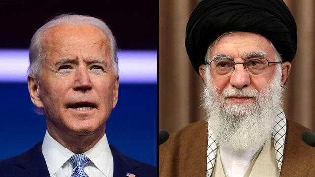 U.S President Joe Biden, Iran's Supreme Leader Ali Khamenei (Photo: AFP, Reuters) עלי חמינאי ג'ו ביידן